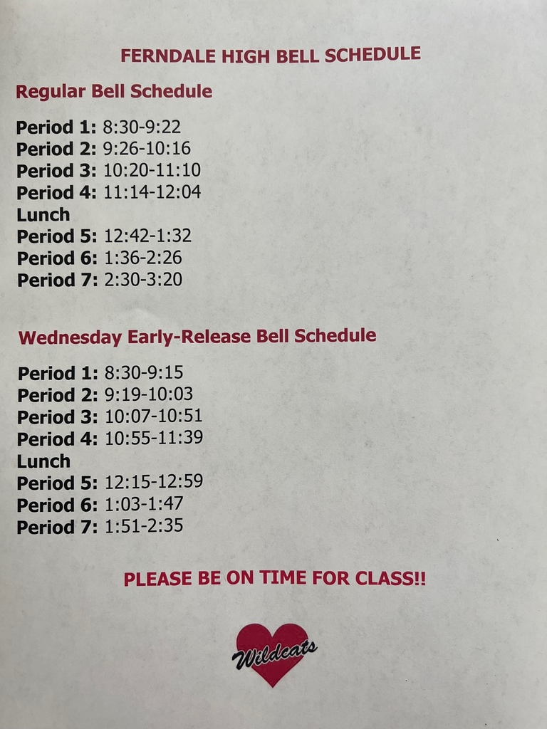Welcome Back Letter and Schedule
