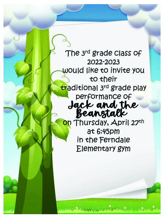 3rd Grade Play Flyer